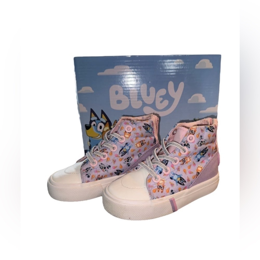 Bluey Ice Cream Girls High Top Shoes